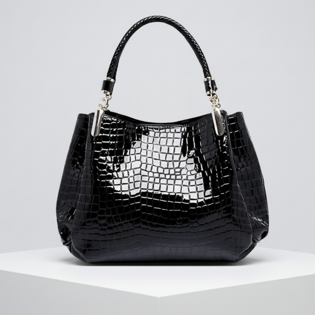 MONTELISSE™ - CROCODILE TEXTURE SHOULDER BAG