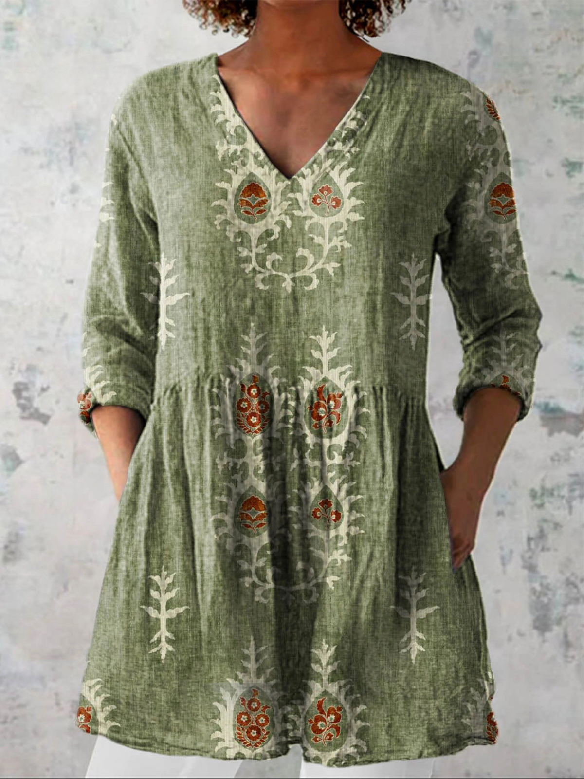 ELISE™ - FLOWING V-NECK BLOUSE