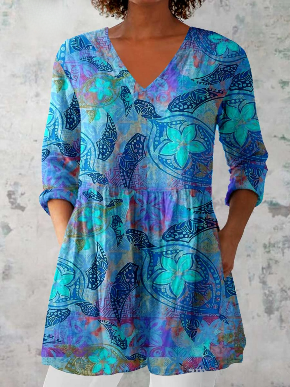 JULIETTE™ - FLOWING V-NECK BLOUSE