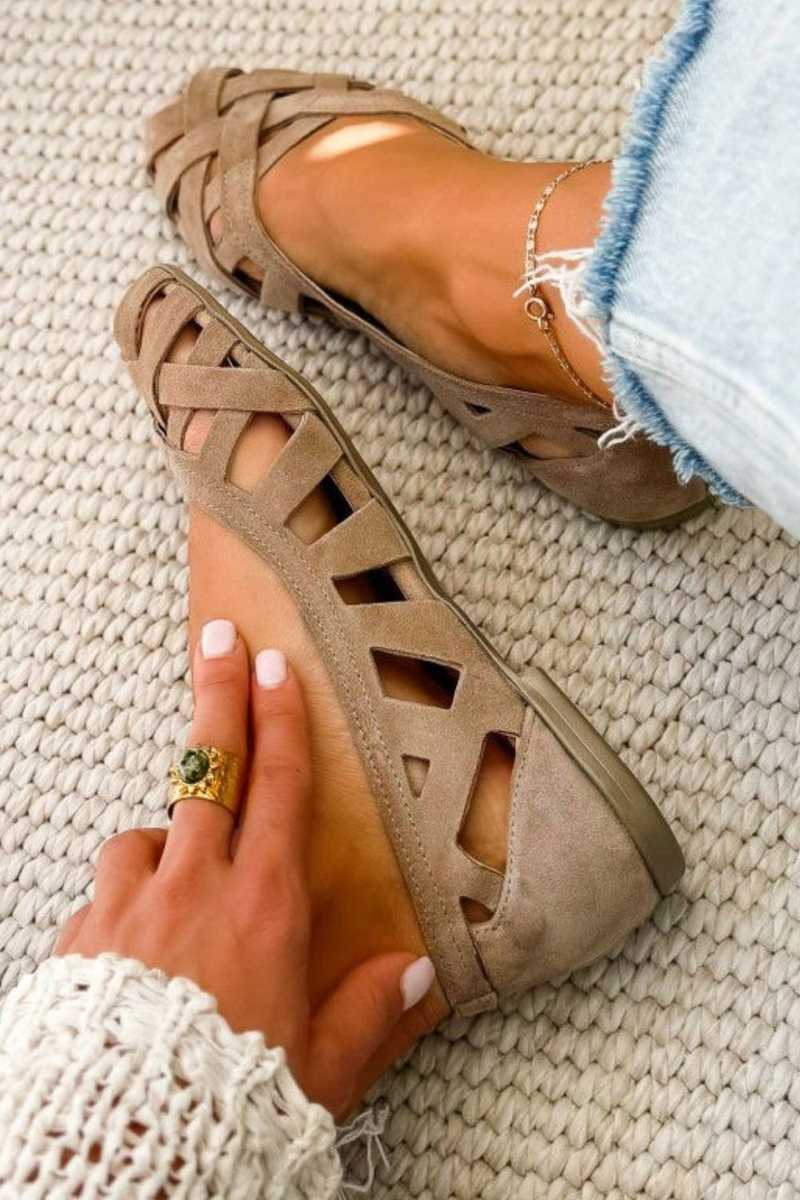 CATERINA™ - WOVEN CROSSOVER SANDALS