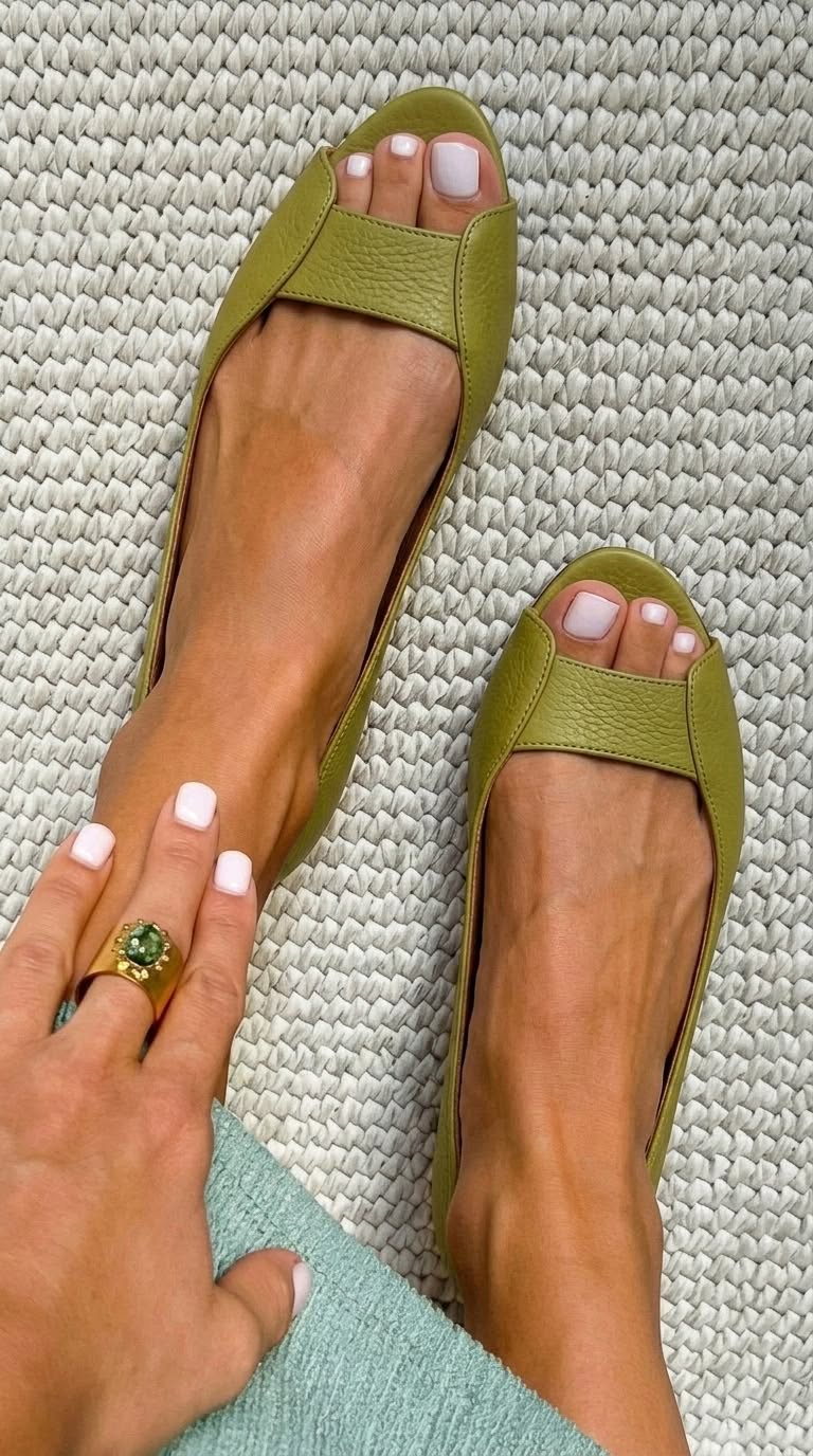 ADELINA™ - GOLDEN COMFORT FLAT SANDALS