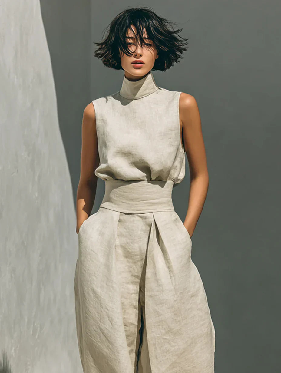 FLOR™ - MINIMALIST TANK & TROUSERS SET