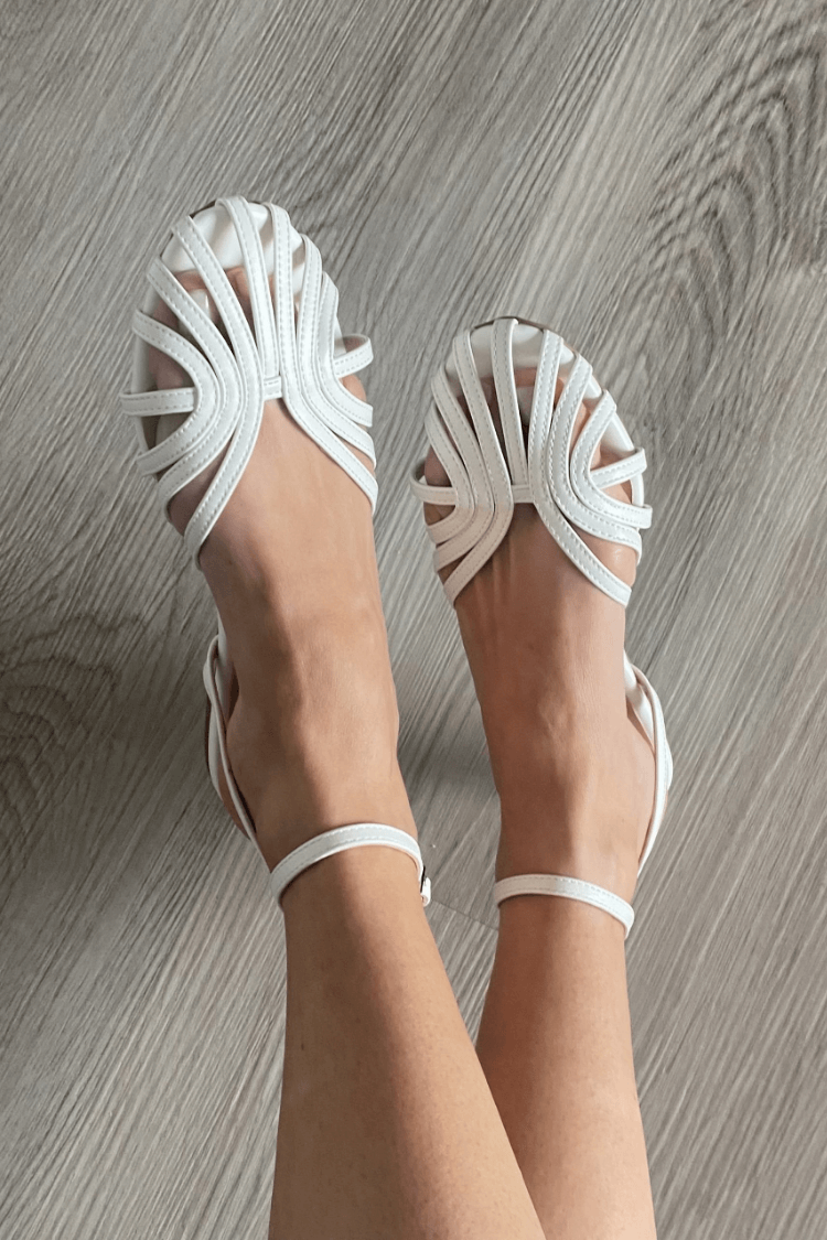 VITTORIA™ - JEWELLED GOLDEN SANDALS