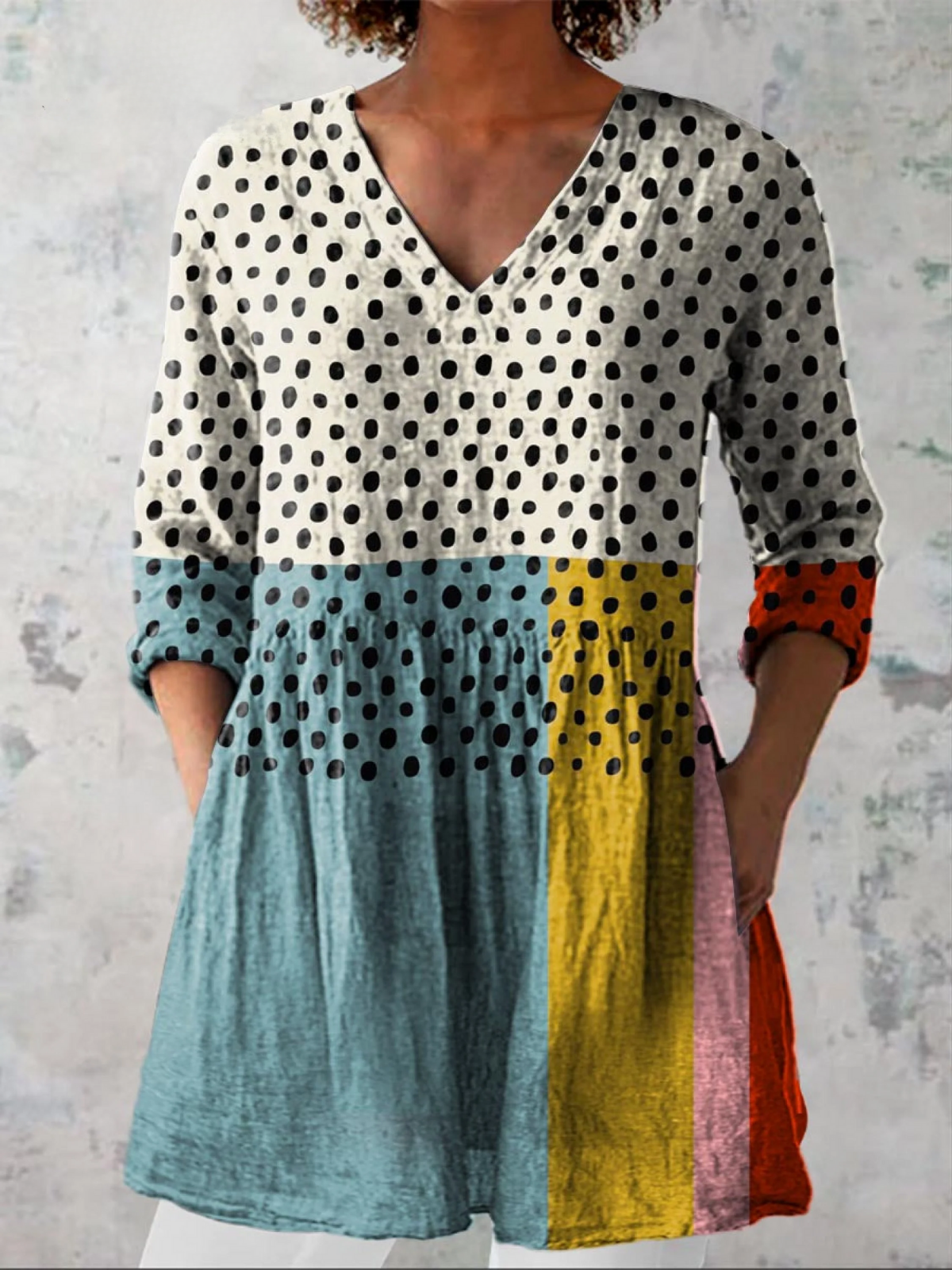 VALERIE™ - FLOWING V-NECK BLOUSE