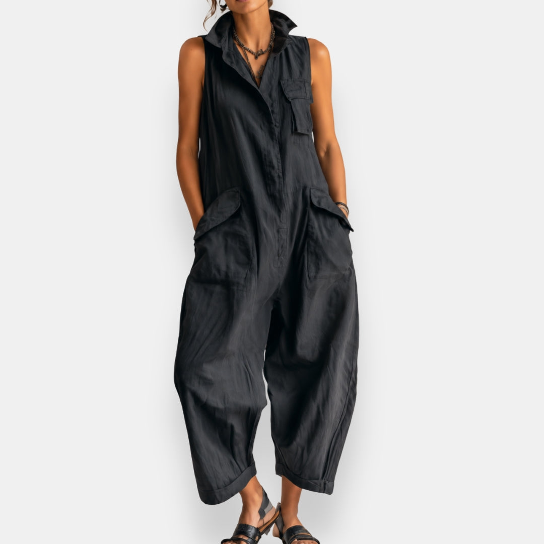 GARVALDE™ - SLEEVELESS OVERSIZED JUMPSUIT