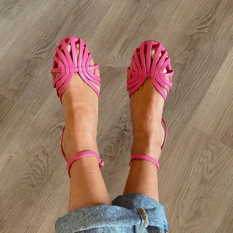 VITTORIA™ - JEWELLED GOLDEN SANDALS