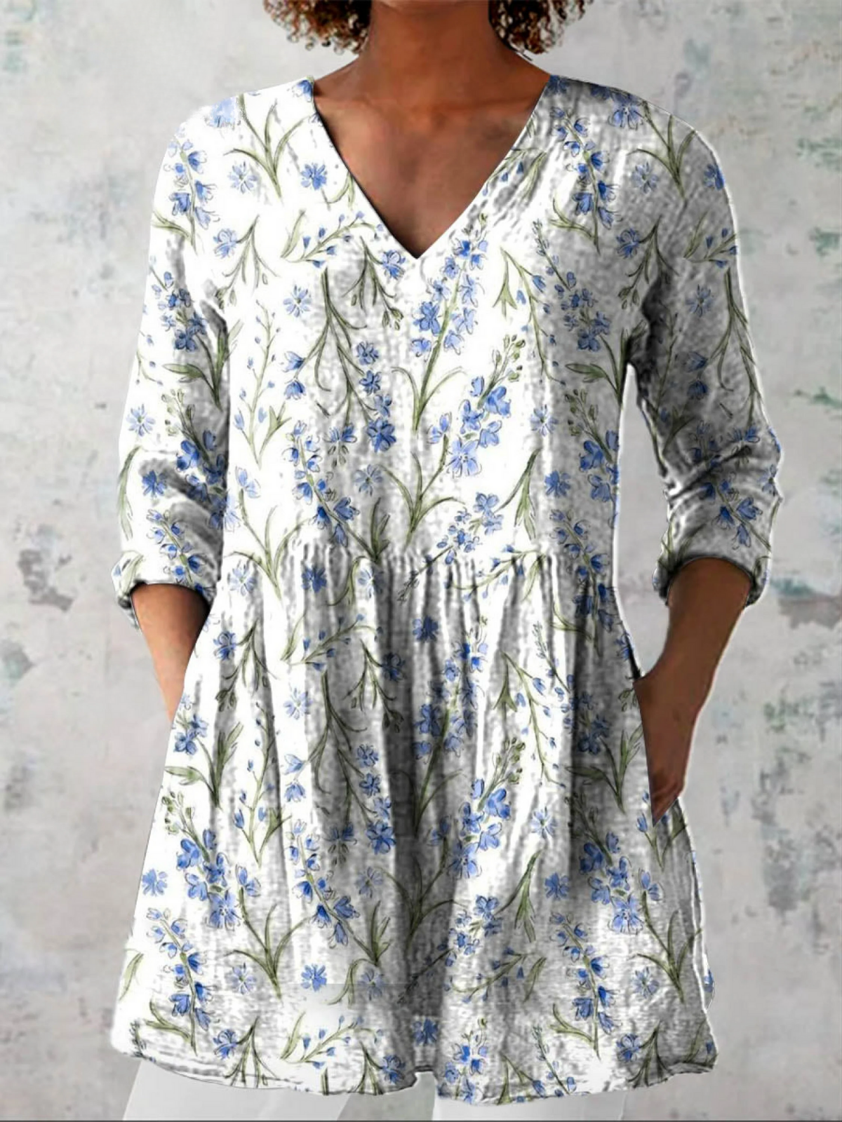 JEANNE™ - FLOWING V-NECK BLOUSE