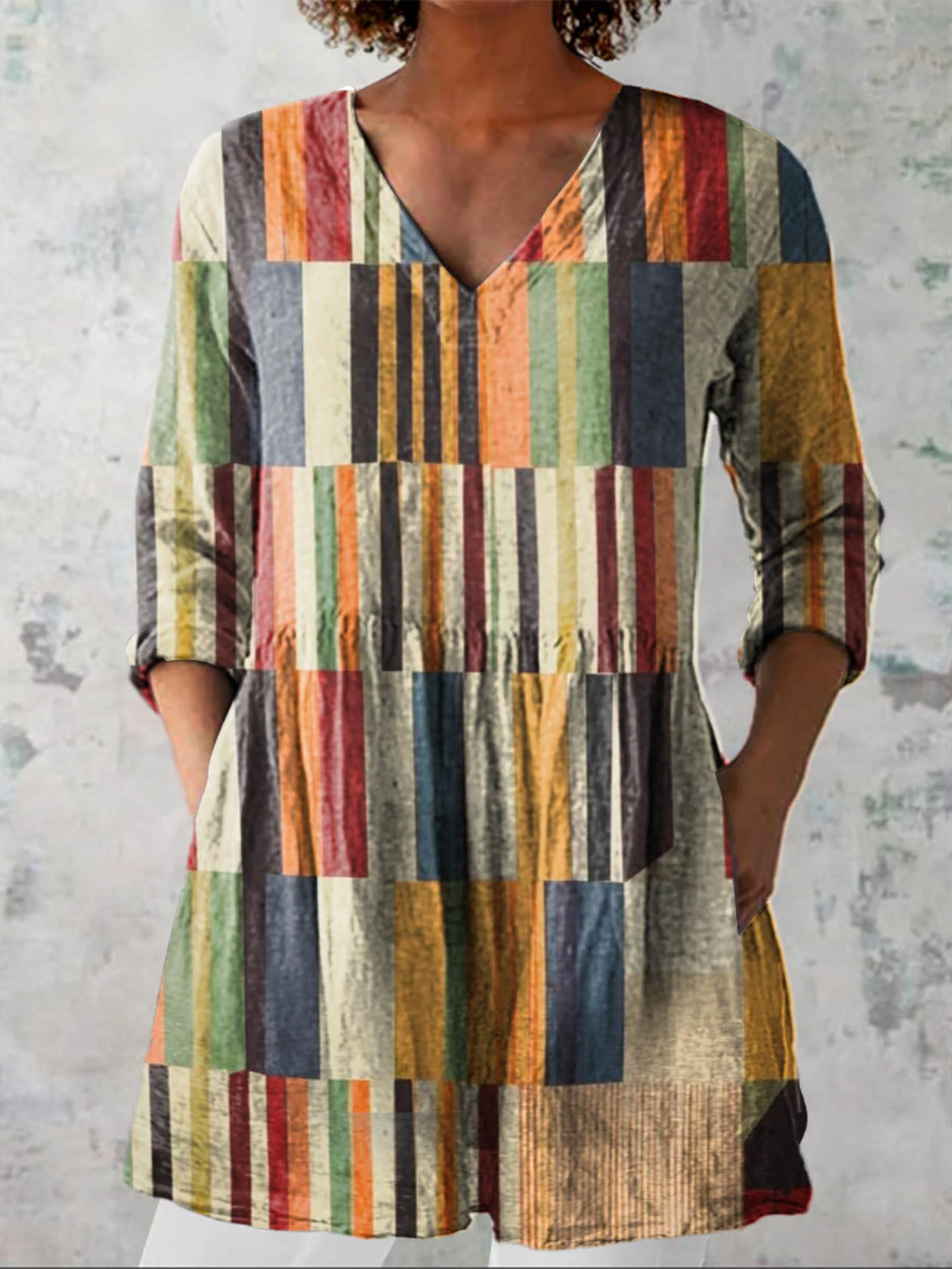 CHLOE™ - FLOWING V-NECK BLOUSE