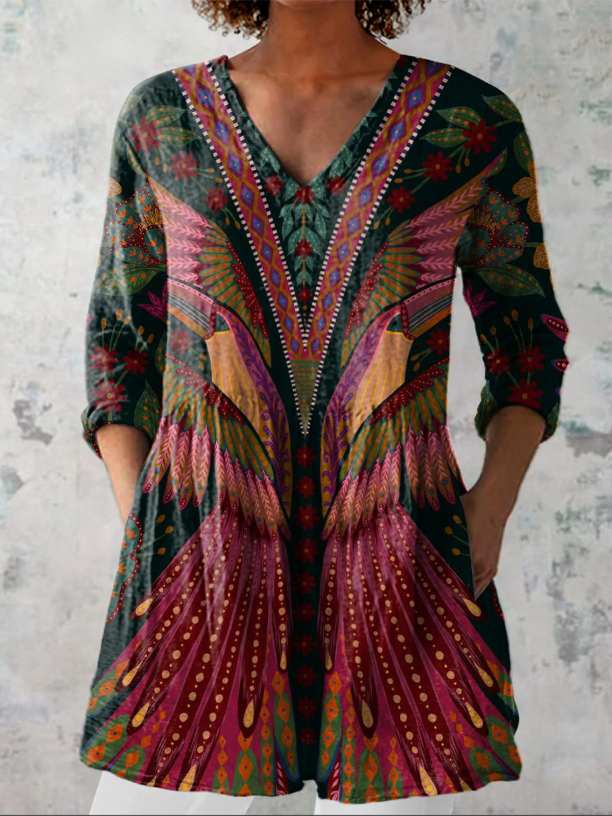 MANON™ - FLOWING V-NECK BLOUSE