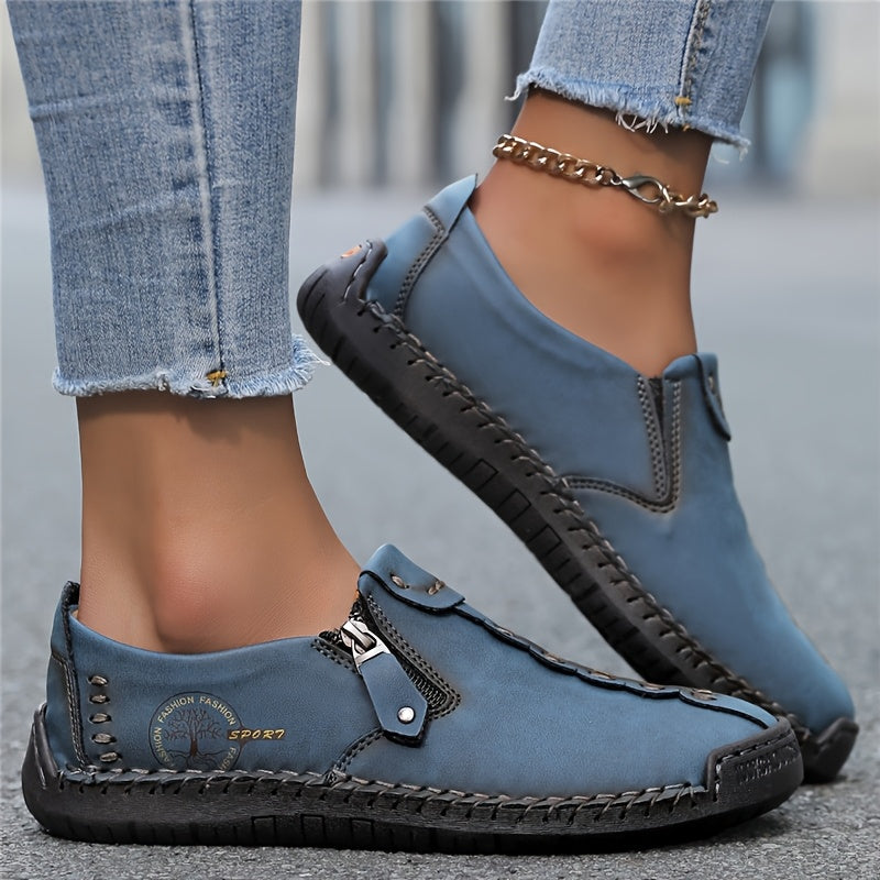 ELIRA™ - SLIP-ON ZIP LOAFERS