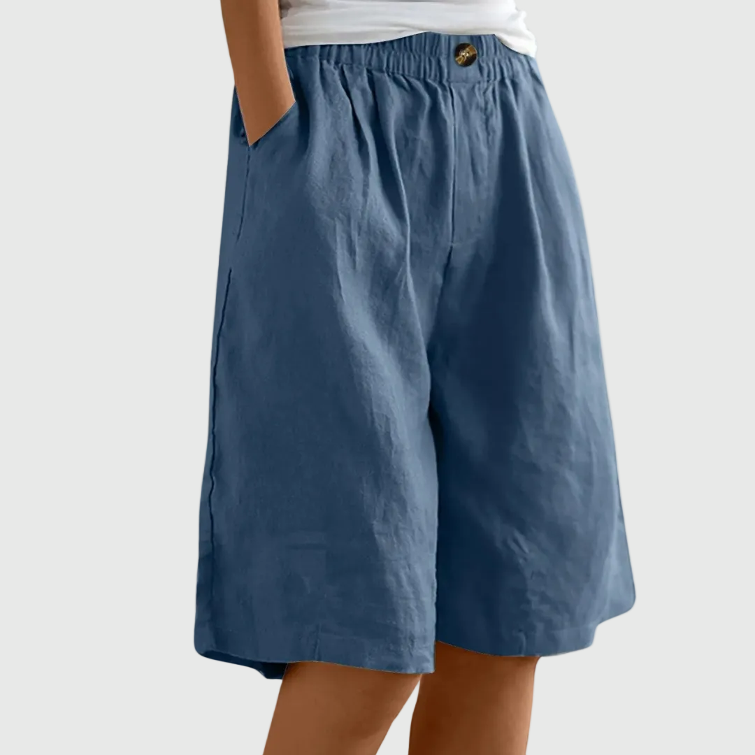 DELACROIX™ - WIDE-LEG ELASTIC SHORTS