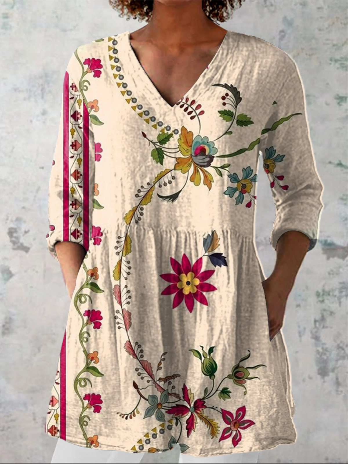 CLARA™ - FLOWING V-NECK BLOUSE