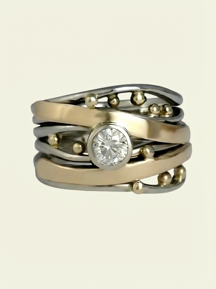 VINTORA™ - GOLD RING WITH ZIRCONIA