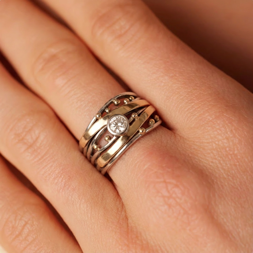VINTORA™ - GOLD RING WITH ZIRCONIA