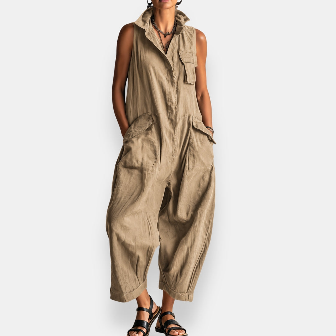 GARVALDE™ - SLEEVELESS OVERSIZED JUMPSUIT