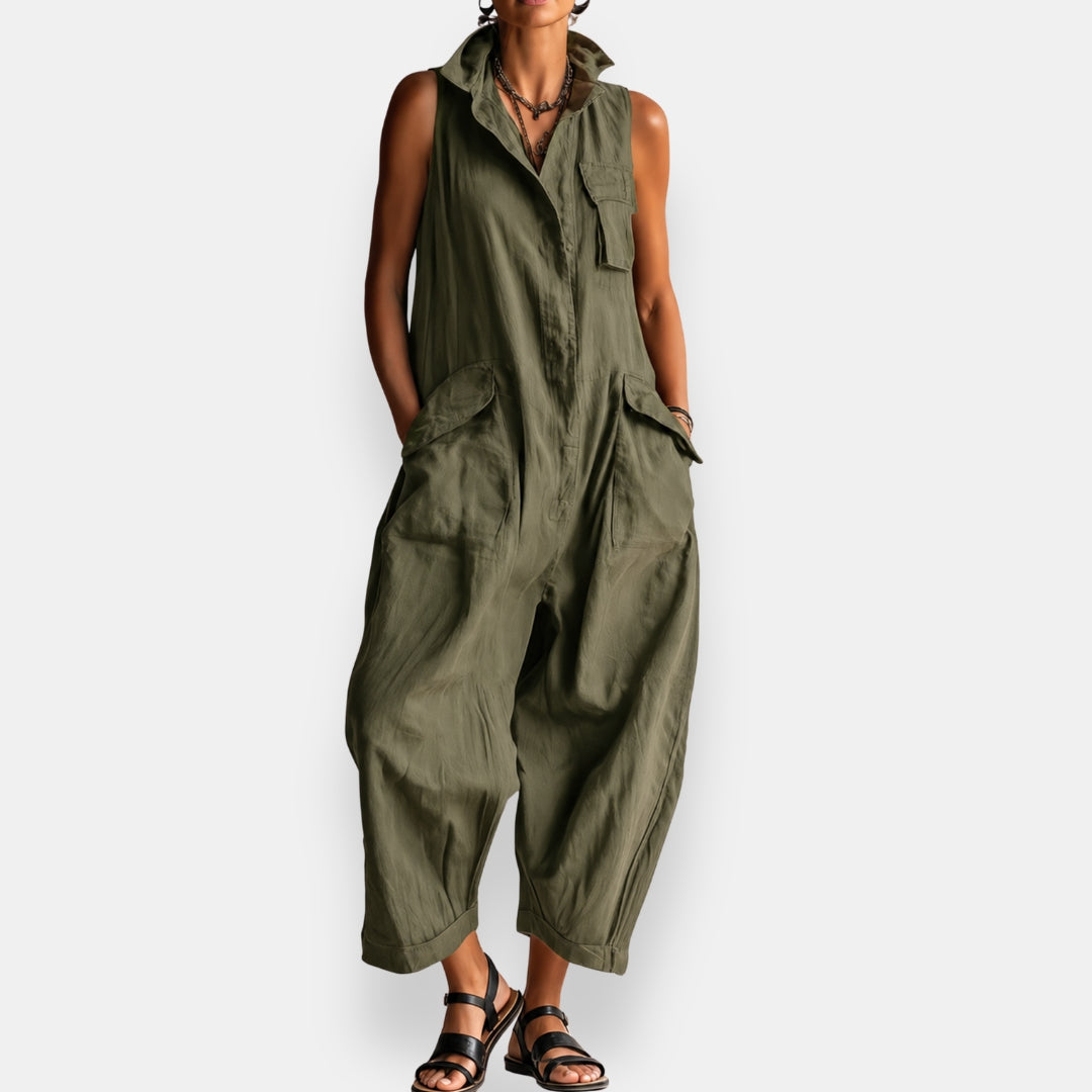 GARVALDE™ - SLEEVELESS OVERSIZED JUMPSUIT