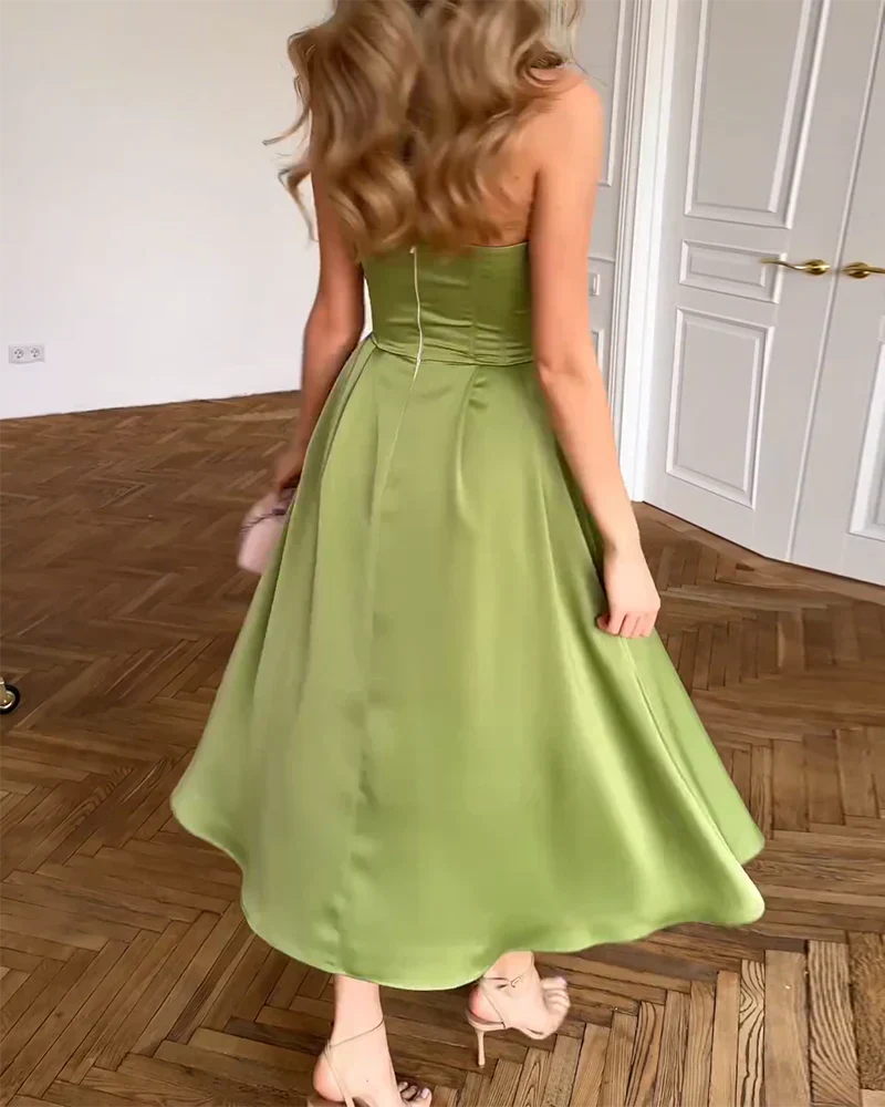 LIORA™ - STRAPLESS MIDI DRESS