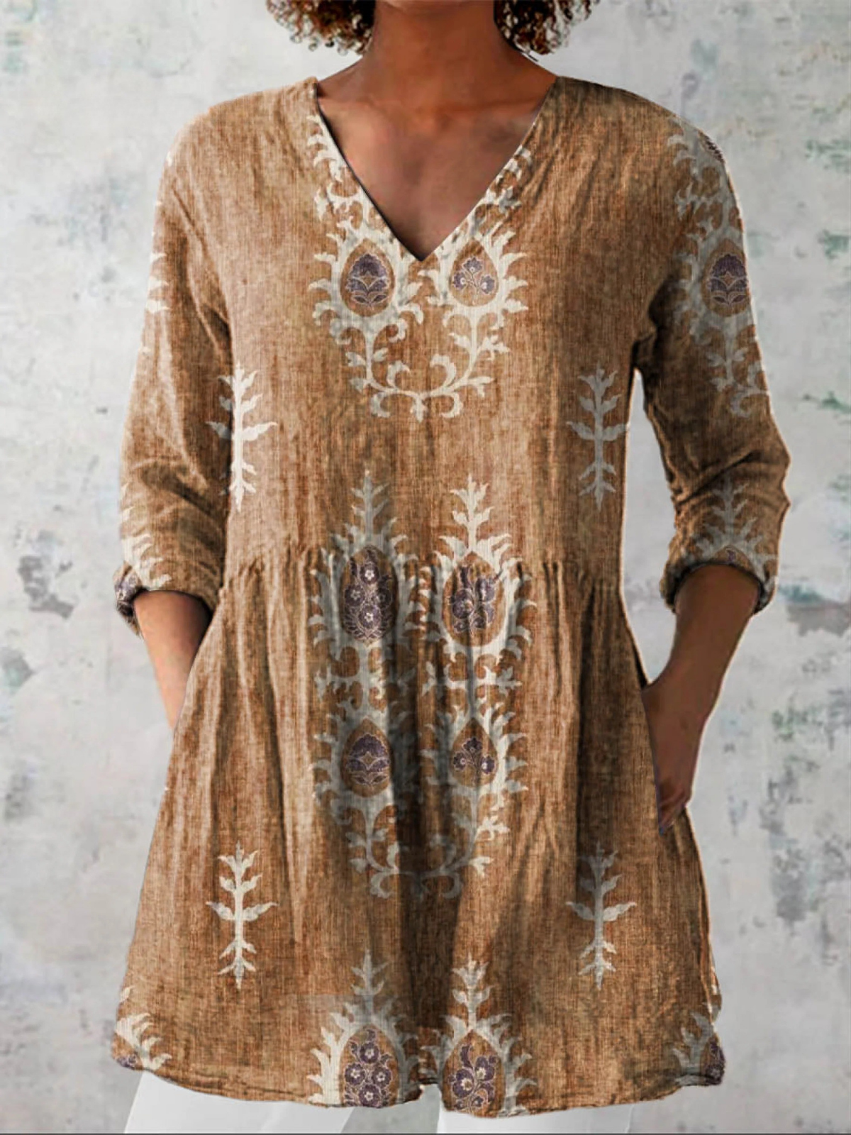 ELISE™ - FLOWING V-NECK BLOUSE