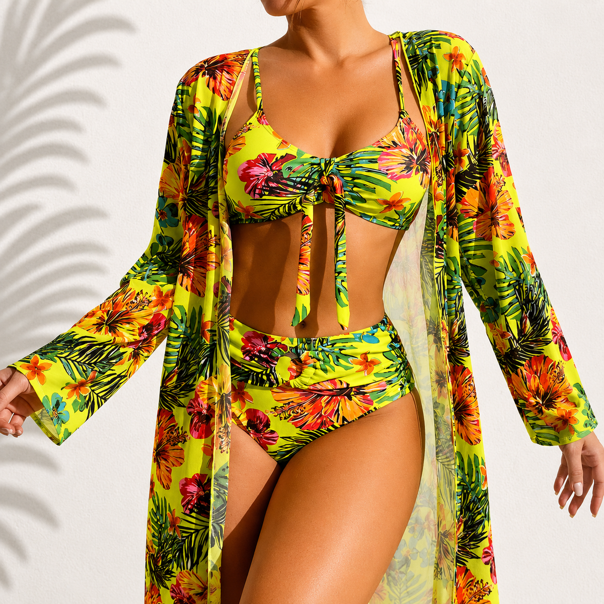 MARIE™ - TROPICAL PRINT 3-PIECE BIKINI SET