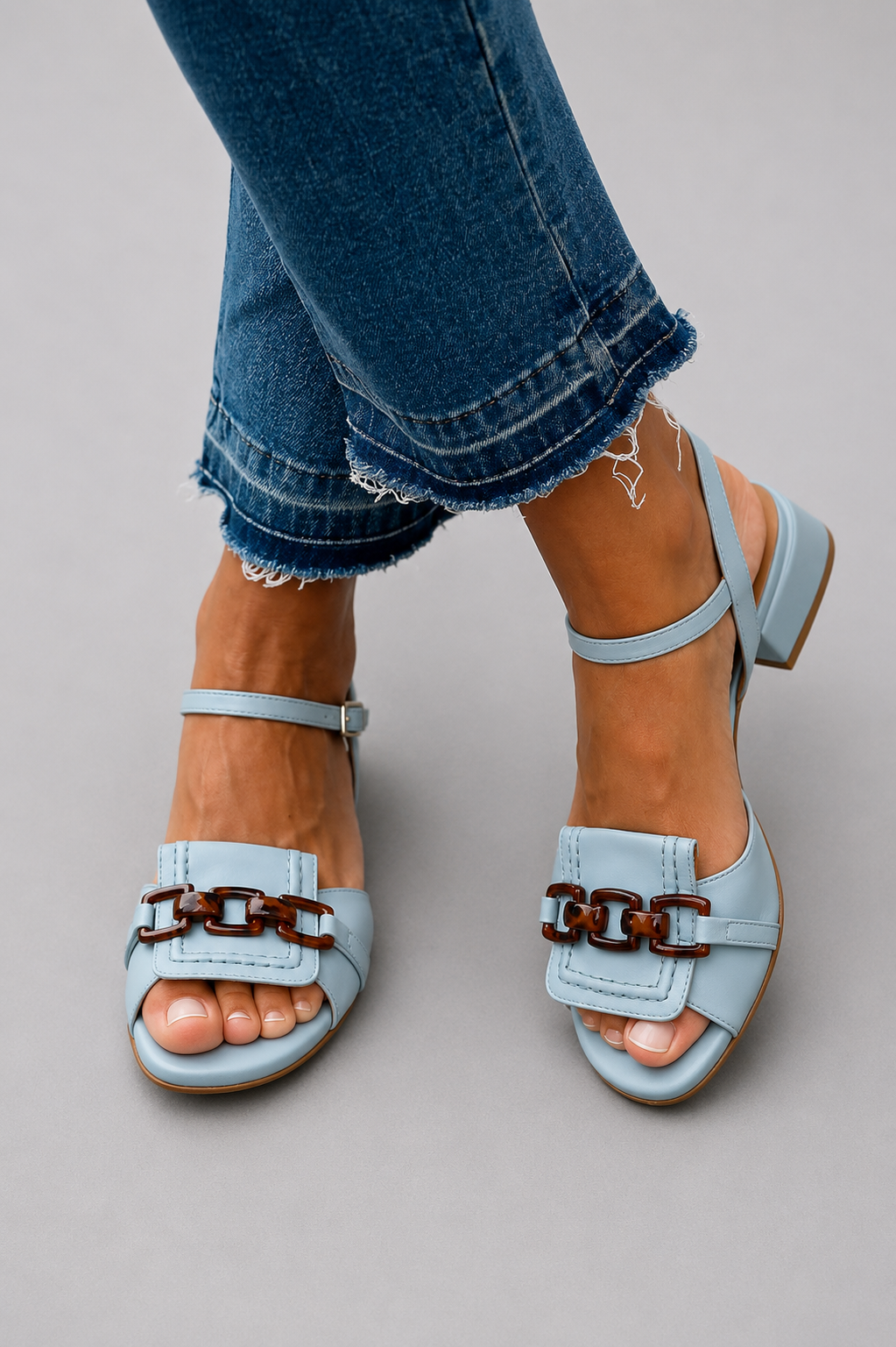 AZZURRA™ - COASTAL BLOCK-HEEL SANDALS