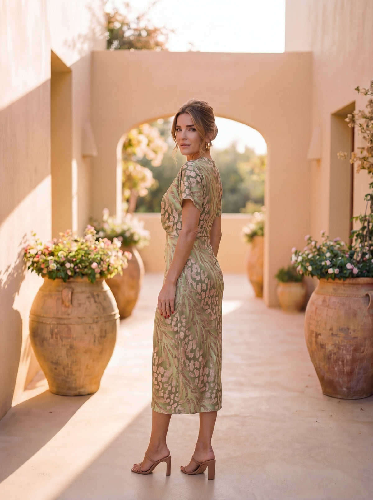 ANTONELLA™ - TWIST-KNOT MIDI DRESS