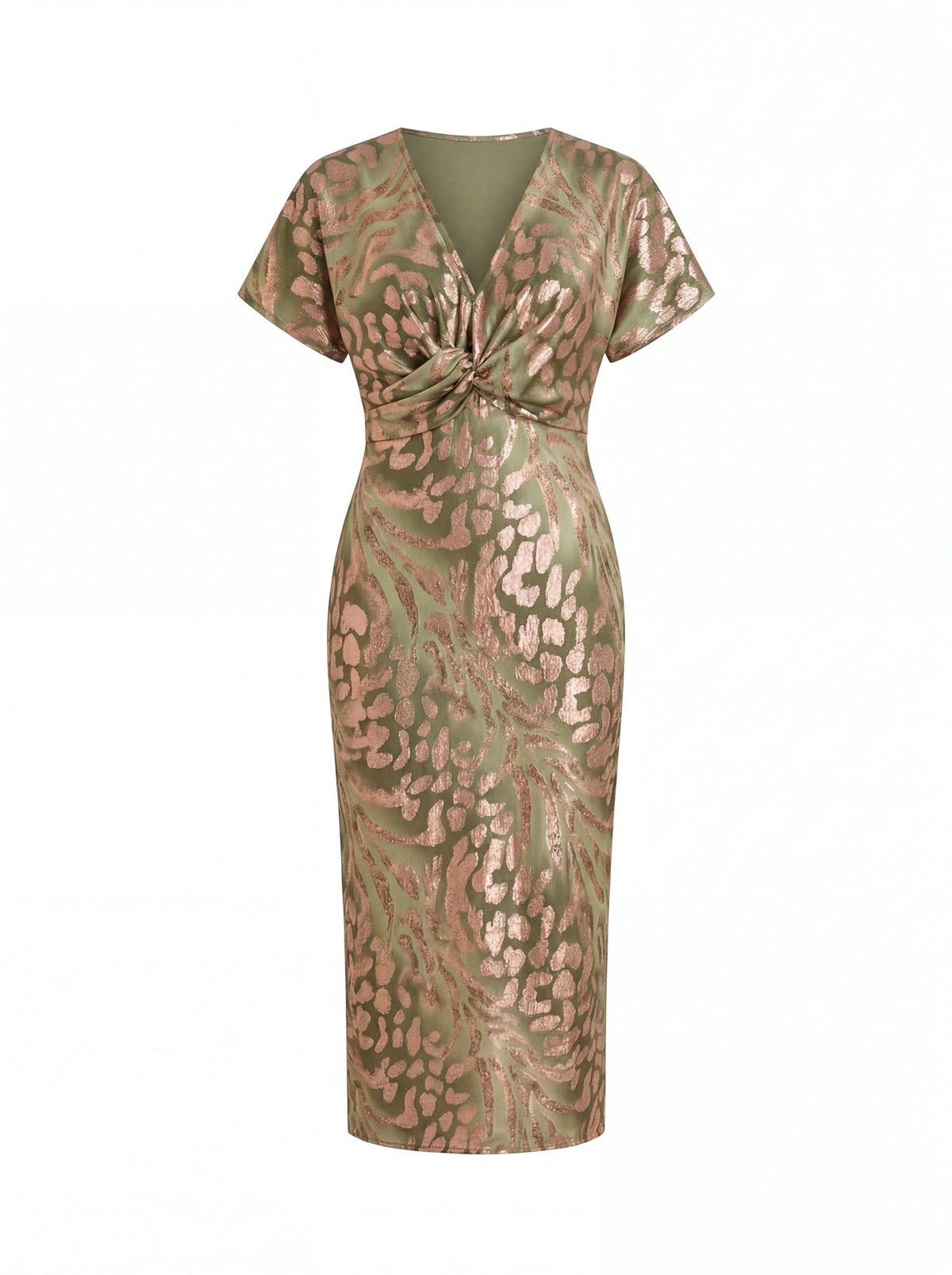 ANTONELLA™ - TWIST-KNOT MIDI DRESS