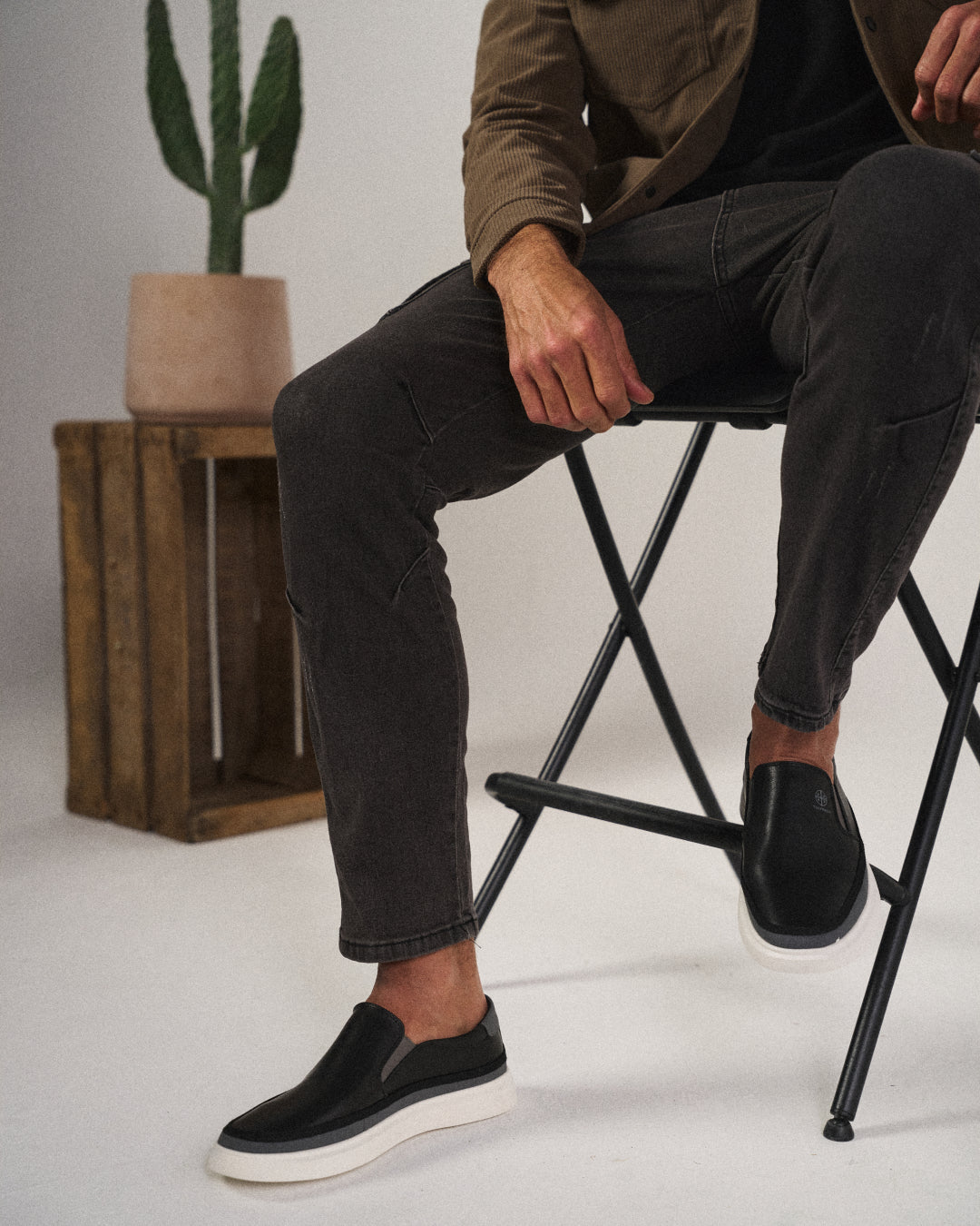 WESTON™ - LEATHER SLIP-ON SNEAKERS