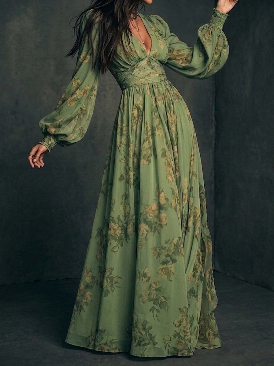LILLIAN™ - FLORAL FLOWING MAXI DRESS