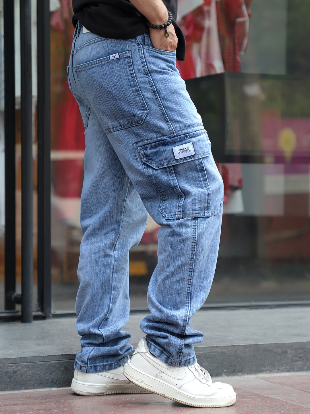 BRENNAN™ - BAGGY DENIM CARGO PANTS