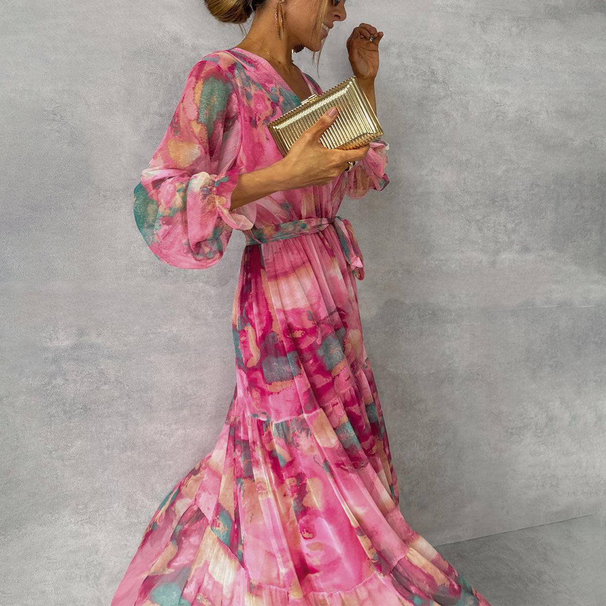 HAZEL™ - FLORAL WRAP DRESS