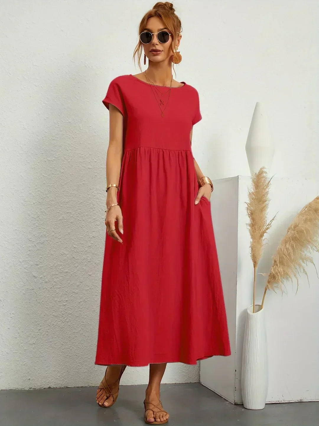 GENEVRE™ - FLOWING MIDI DRESS