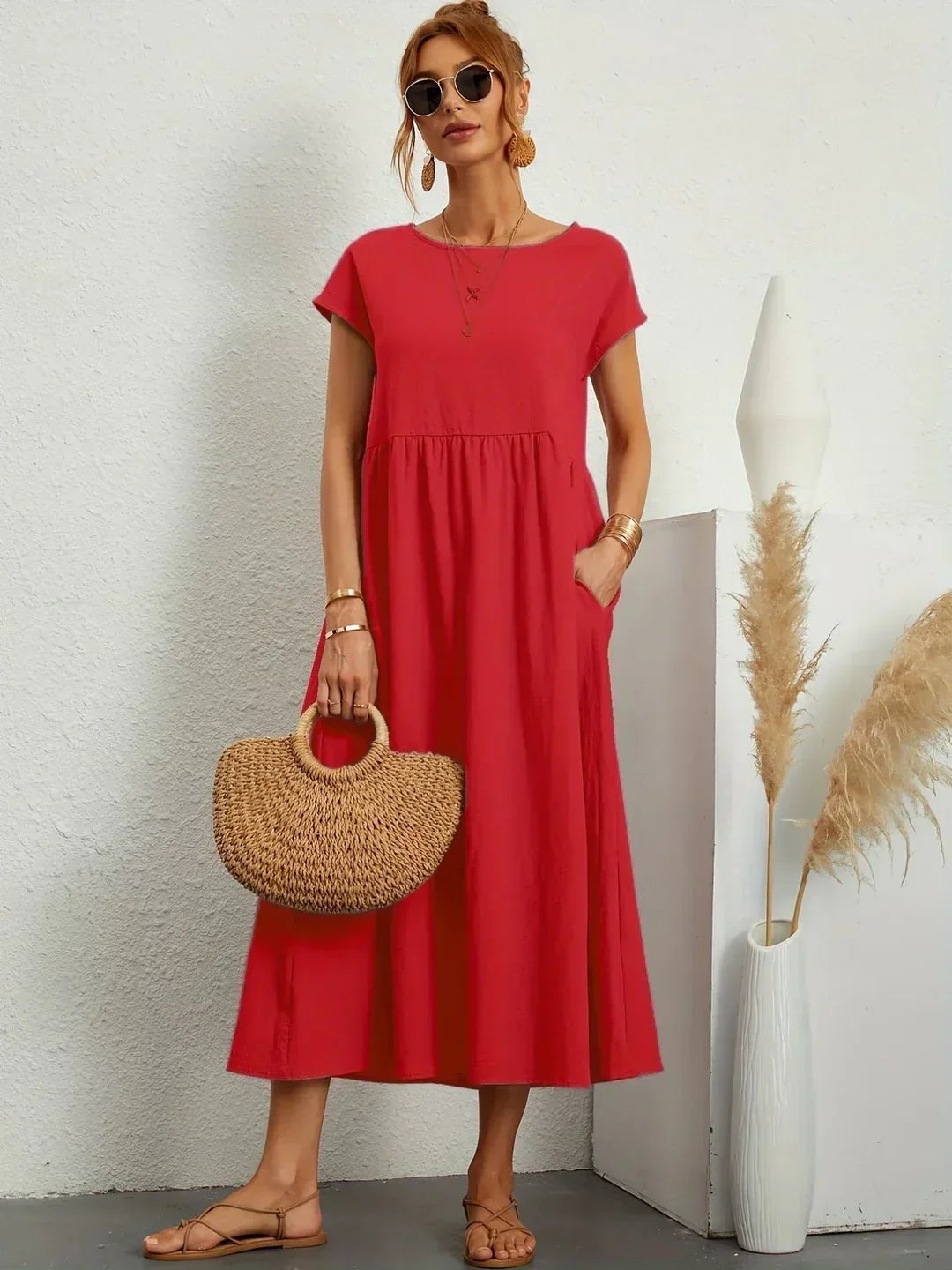GABRIELLE™ - FLOWING MIDI DRESS