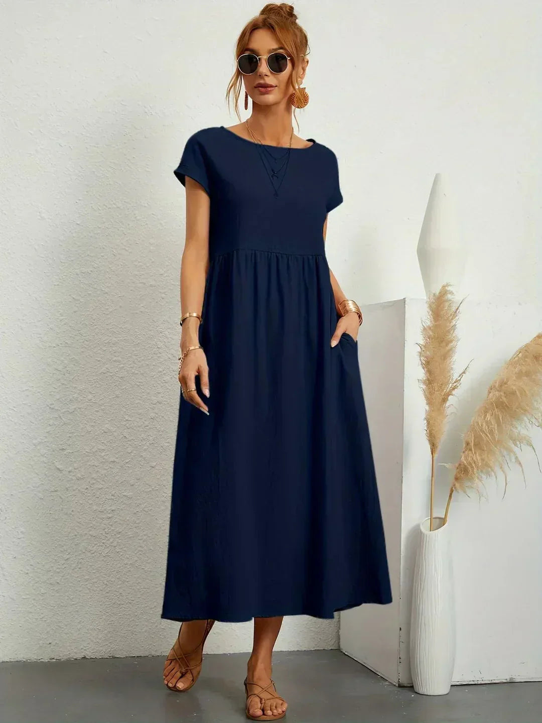 GENEVRE™ - FLOWING MIDI DRESS