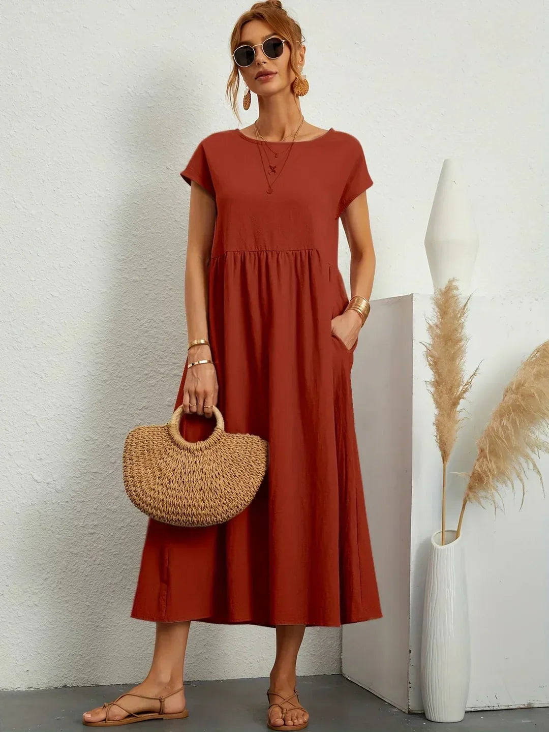 GABRIELLE™ - FLOWING MIDI DRESS