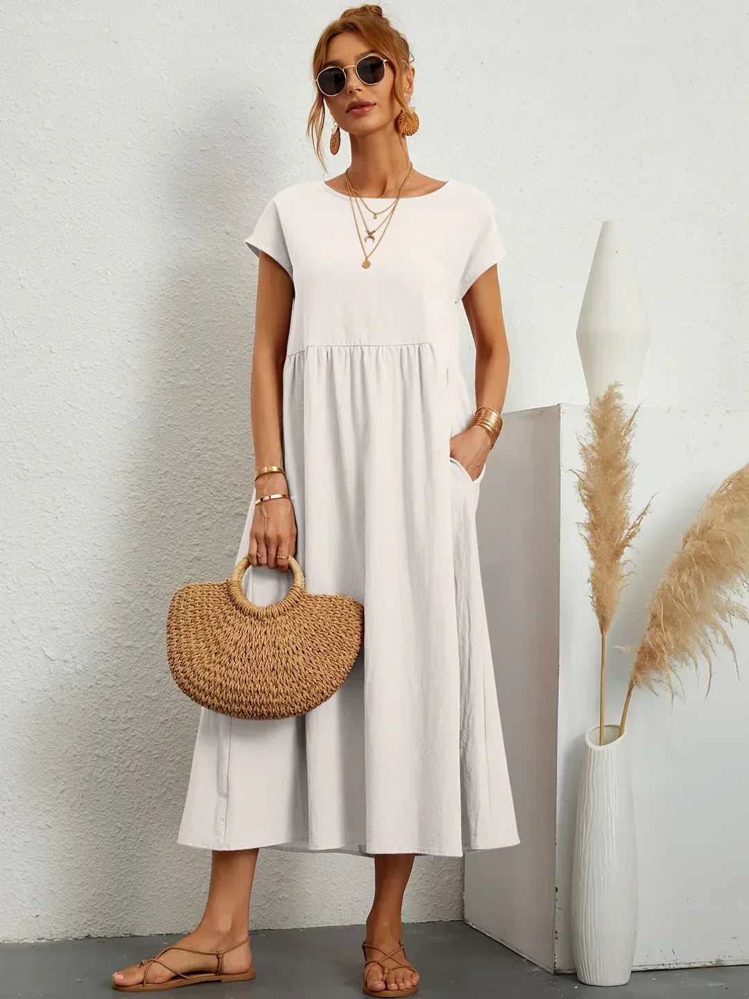 GABRIELLE™ - FLOWING MIDI DRESS