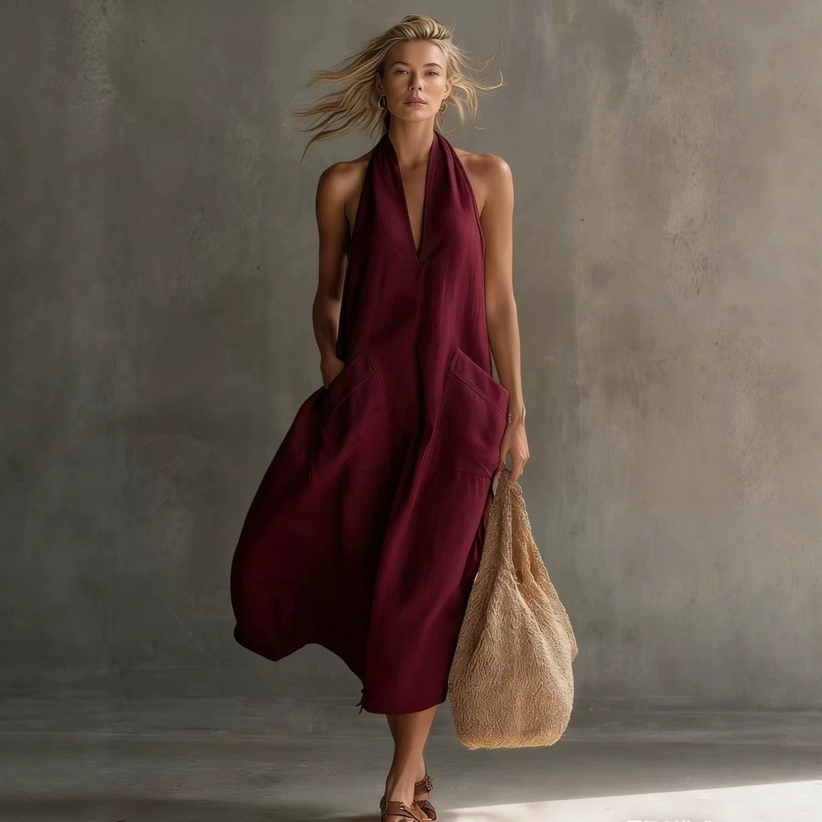 VALENCIA™ - HALTER WIDE-LEG JUMPSUIT