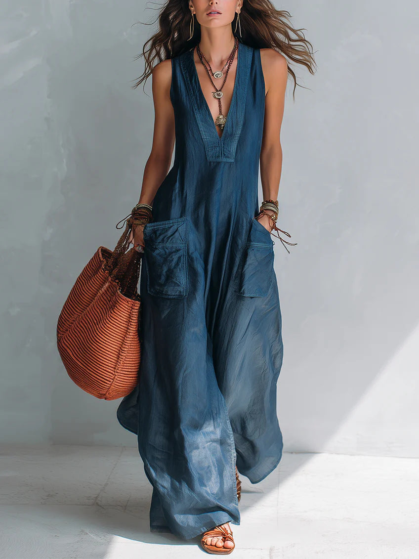 MARISOL™ - V-NECK VACATION JUMPSUIT