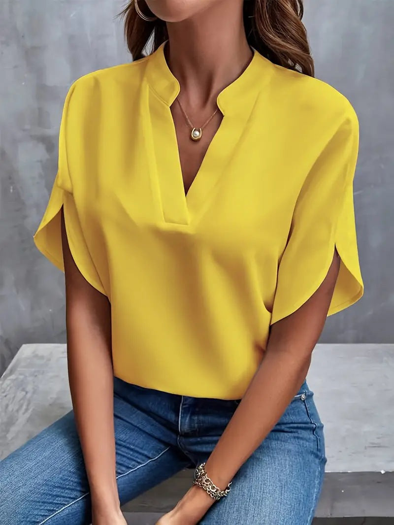 ODILE™ - RELAXED V-NECK SHIRT