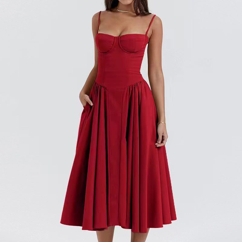 ROMA™ - CORSET-BODICE MAXI DRESS
