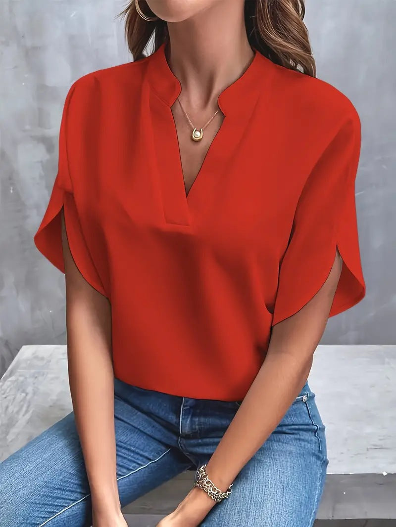 ODILE™ - RELAXED V-NECK SHIRT