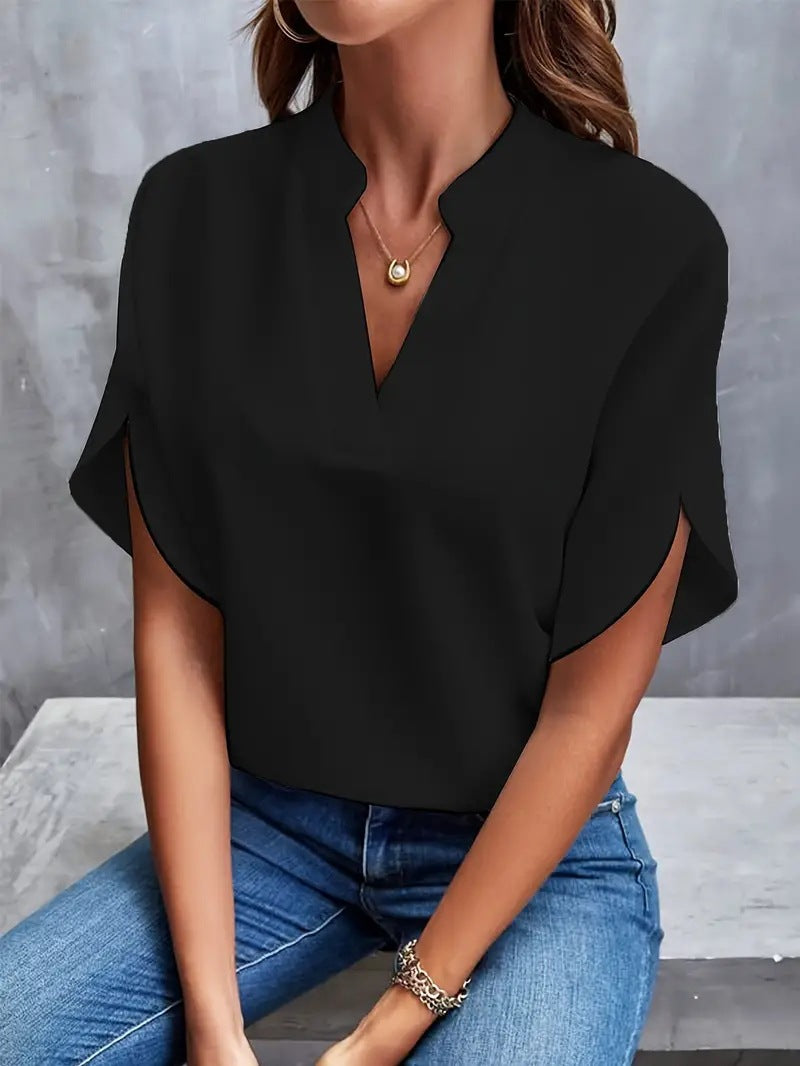ODILE™ - RELAXED V-NECK SHIRT