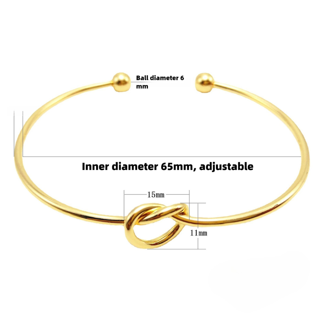 KNOTGOLD™ - GOLDEN BRACELET WITH KNOT DETAIL