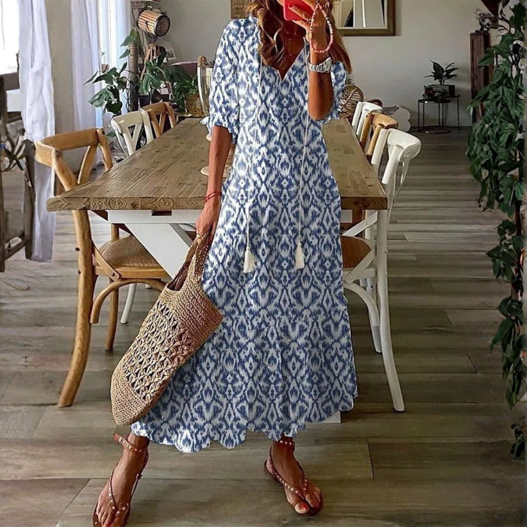 ANOUK™ - POMPON-TIE MIDI DRESS