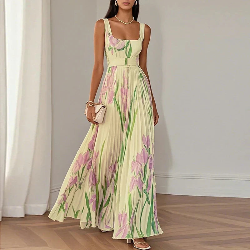 ORIAH™ - FLORAL A-LINE MAXI DRESS