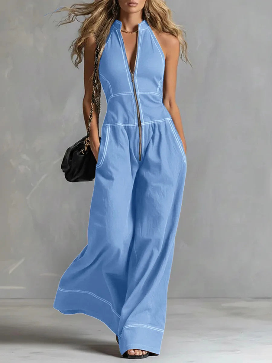 WREN™ - OFF-SHOULDER WIDE-LEG JUMPSUIT