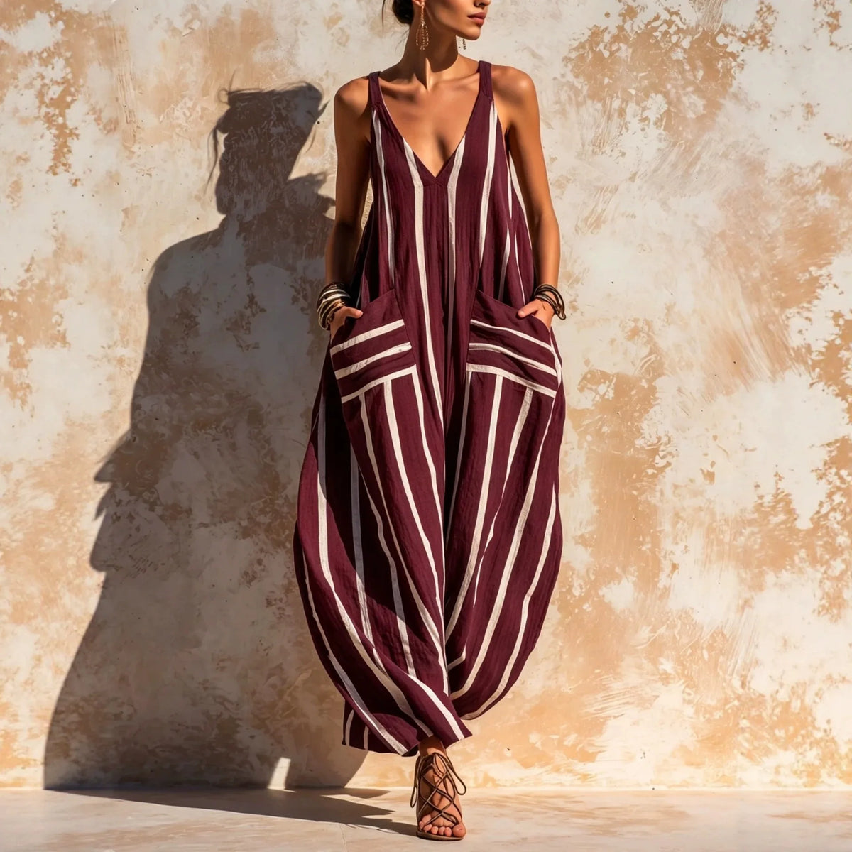 TESSALIA™ - STRIPED WIDE-LEG JUMPSUIT
