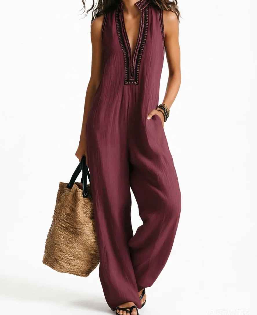 SAVANNAH™ - BOHEMIAN CROPPED JUMPSUIT