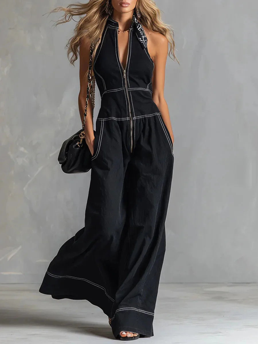 WREN™ - OFF-SHOULDER WIDE-LEG JUMPSUIT