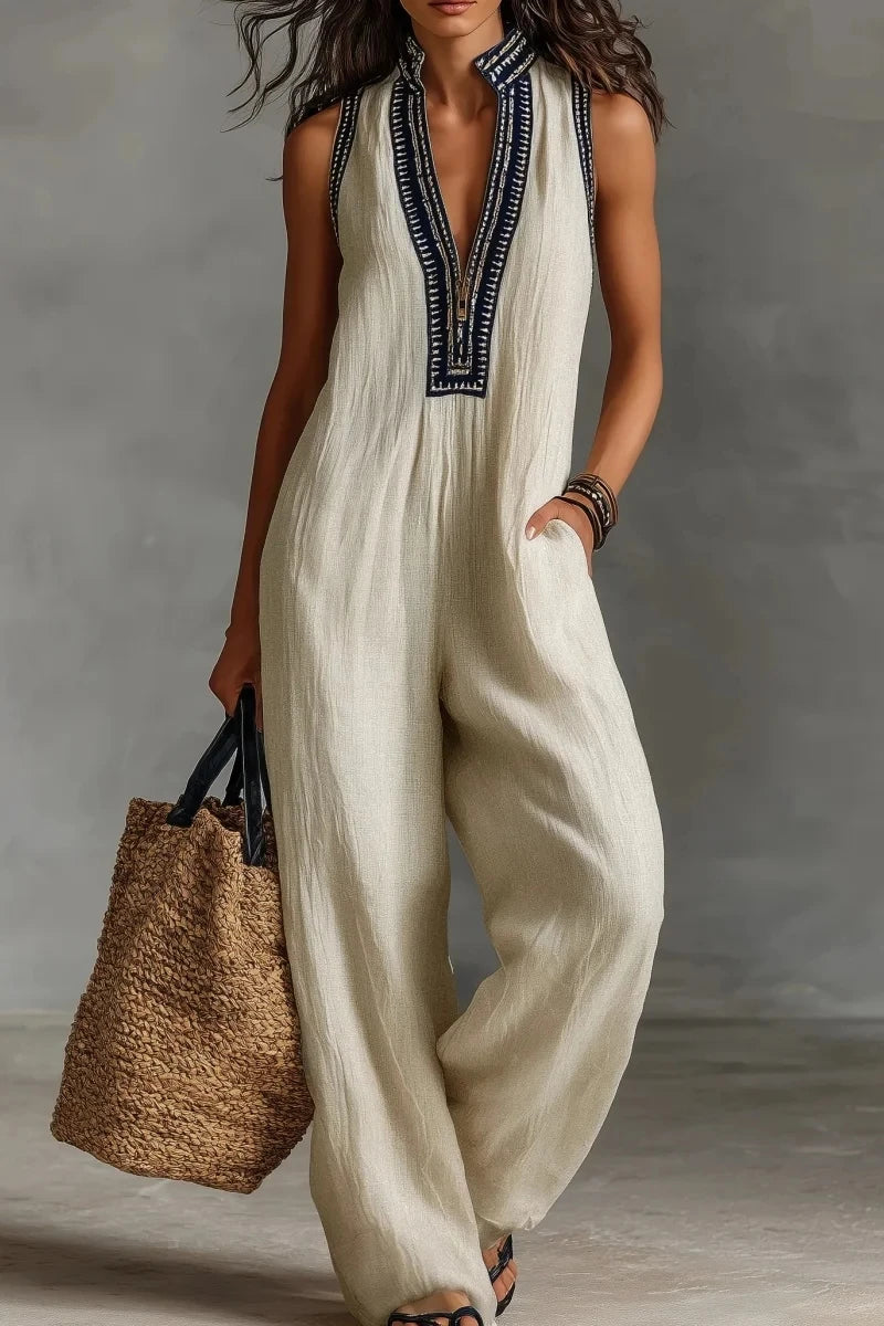 SAVANNAH™ - BOHEMIAN CROPPED JUMPSUIT