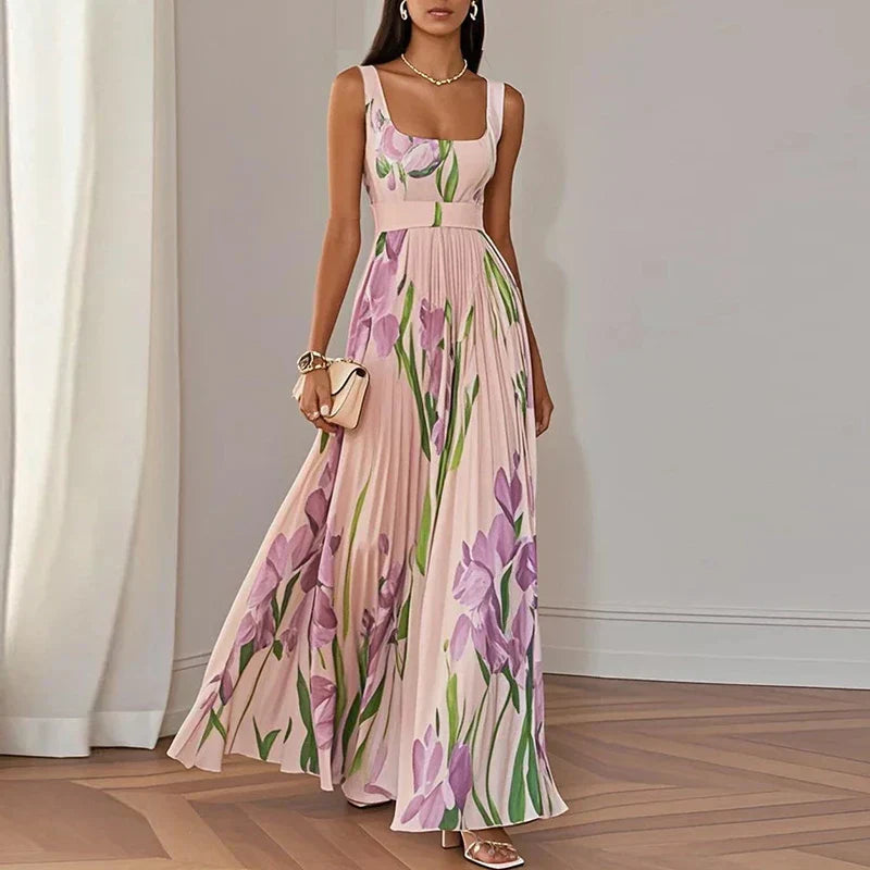 ORIAH™ - FLORAL A-LINE MAXI DRESS
